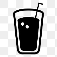 Drink png icon sticker, food and drink icon, transparent background