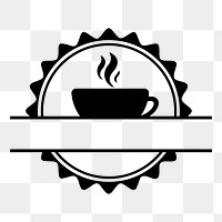 Coffee shop png icon sticker, food and drink graphic, transparent background