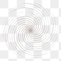Spiral circle png sticker, transparent background