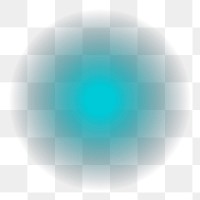 Gradient circle png sticker, blue, transparent background