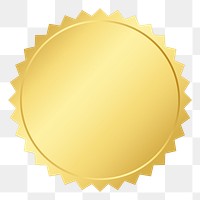 Spiky Badge Png Gold Sticker, 