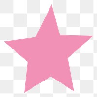 Cute star png sticker, pastel illustration, transparent background