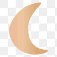 Moon doodle png sticker, transparent background