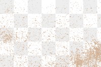 Png beige grunge texture overlay, transparent background