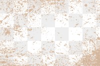 Png beige grunge texture overlay, transparent background