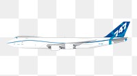 Airplane png sticker illustration, transparent background. Free public domain CC0 image.