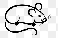 Rat png illustration, transparent background. Free public domain CC0 image.