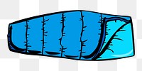 Sleeping back png illustration, transparent background. Free public domain CC0 image.