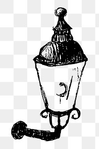 Wall lamp png  illustration, transparent background. Free public domain CC0 image.
