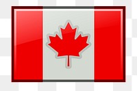 Canada flag png illustration, transparent background. Free public domain CC0 image.