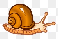 Snail png illustration, transparent background. Free public domain CC0 image.