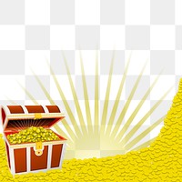 Treasure png illustration, transparent background. Free public domain CC0 image.