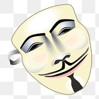 Guy Fawkes png illustration, transparent background. Free public domain CC0 image.