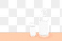 Milk png illustration, transparent background. Free public domain CC0 image.