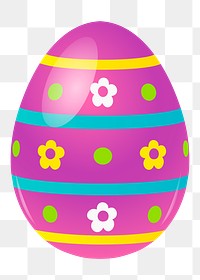 Easter egg png illustration, transparent background. Free public domain CC0 image.