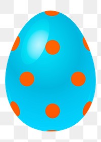 Easter egg png illustration, transparent background. Free public domain CC0 image.