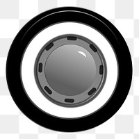 Car wheel png illustration, transparent background. Free public domain CC0 image.