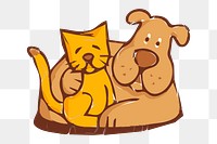 Cute pet png illustration, transparent background. Free public domain CC0 image.