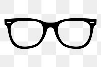 Glasses png illustration, transparent background. Free public domain CC0 image.