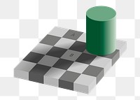 Shadow illusion png illustration, transparent background. Free public domain CC0 image.
