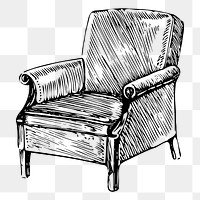 Couch png illustration, transparent background. Free public domain CC0 image.