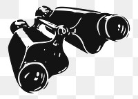 Binoculars png illustration, transparent background. Free public domain CC0 image.