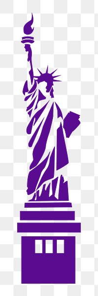 Statue of Liberty png illustration, transparent background. Free public domain CC0 image.