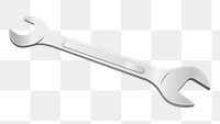 Wrench png illustration, transparent background. Free public domain CC0 image.