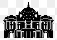 Building silhouette png illustration, transparent background. Free public domain CC0 image.