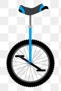 Unicycle png illustration, transparent background. Free public domain CC0 image.