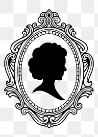 Woman silhouette png illustration, transparent background. Free public domain CC0 image.