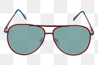 Sunglasses png illustration, transparent background. Free public domain CC0 image.