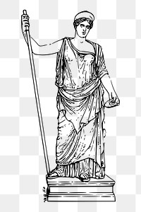 Juno goddess png  illustration, transparent background. Free public domain CC0 image.