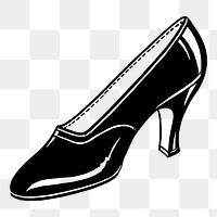 High heel shoe png illustration, transparent background. Free public domain CC0 image.