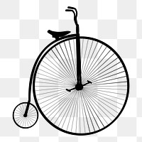 High wheel png  illustration, transparent background. Free public domain CC0 image.