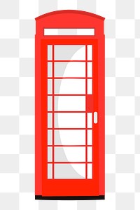 Phone booth png illustration, transparent background. Free public domain CC0 image.