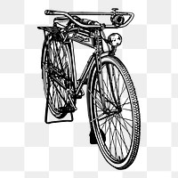 Bicycle png illustration, transparent background. Free public domain CC0 image.