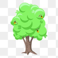 Tree png illustration, transparent background. Free public domain CC0 image.