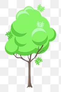 Tree png illustration, transparent background. Free public domain CC0 image.