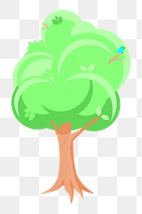 Tree png illustration, transparent background. Free public domain CC0 image.