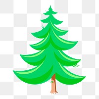 Christmas tree png illustration, transparent background. Free public domain CC0 image.