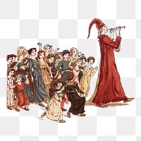 Pied Piper png  illustration, transparent background. Free public domain CC0 image.