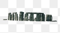 Stonehenge png illustration, transparent background. Free public domain CC0 image.