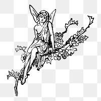 Fairy png  illustration, transparent background. Free public domain CC0 image.