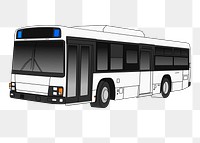 Bus png illustration, transparent background. Free public domain CC0 image.