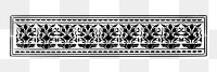 Decorative pattern png  illustration, transparent background. Free public domain CC0 image.