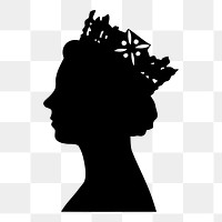 Queen png illustration, transparent background. Free public domain CC0 image.