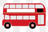 London buses png illustration, transparent background. Free public domain CC0 image.