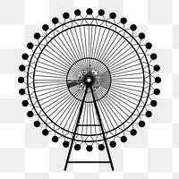 Ferris wheel png illustration, transparent background. Free public domain CC0 image.