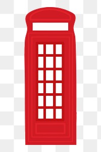 Phone booth png illustration, transparent background. Free public domain CC0 image.